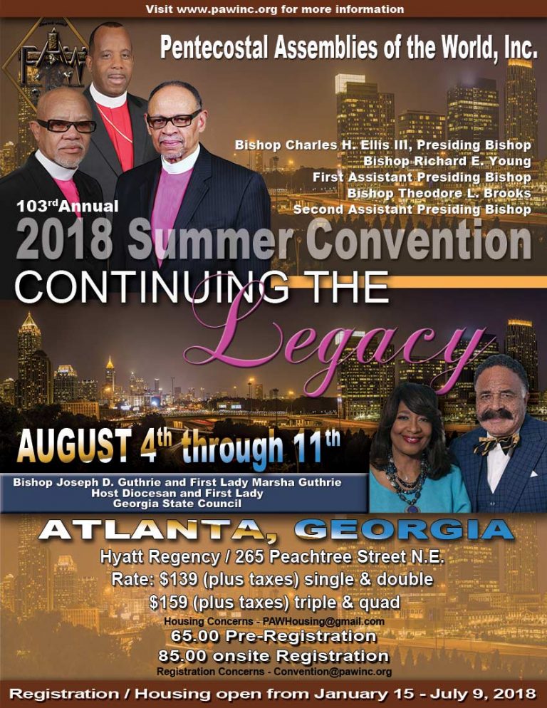 PAWministry's tweet image. Preregistration is now open for our 2018 Summer Convention pawinc.org August 4-11 in Atlanta, GA Don't Miss it!! #PAWinc18 #PAWinc #Atlanta #Georgia #ATL