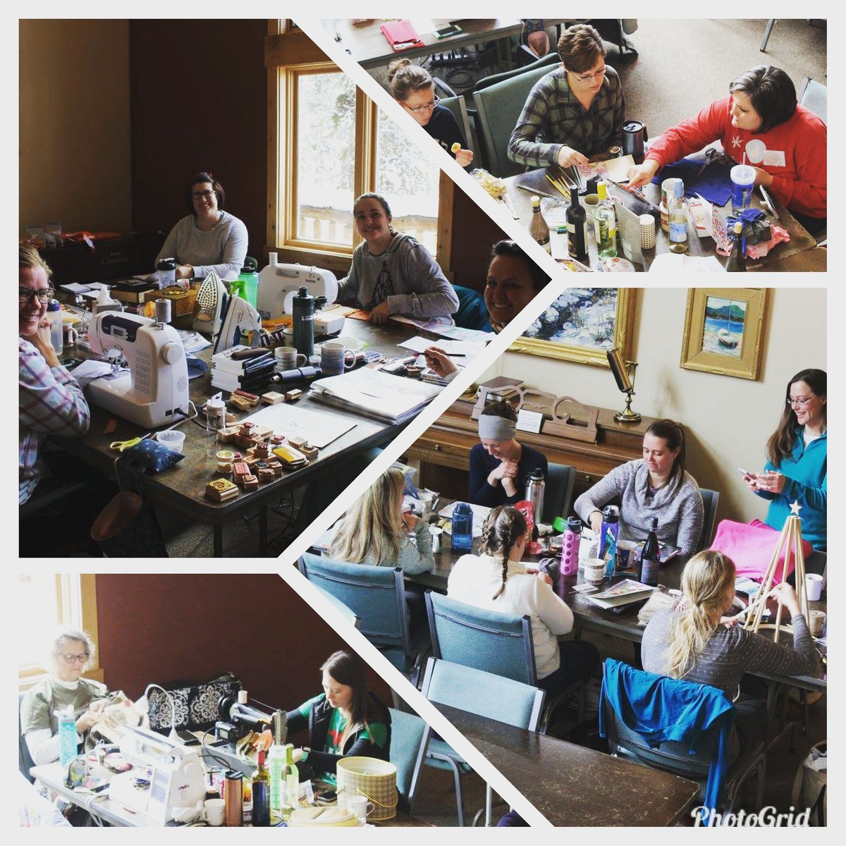 campperkins's tweet photo. There is still some room at our February Crafting Retreat! Have a quilt or scrapbook you want to work on? A book to finish? Knitting to do? Hobbies to begin? This is the weekend! Here are some projects that were crafted during the January retreat. Sign up for February 9-12! https://t.co/zr4nDWCI6f