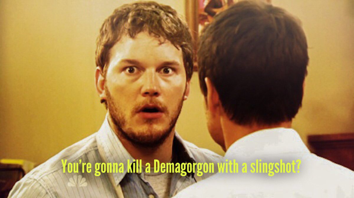 netflix's tweet image. we put @Stranger_Things quotes on @parksandrecnbc screenshots and it works suspiciously well