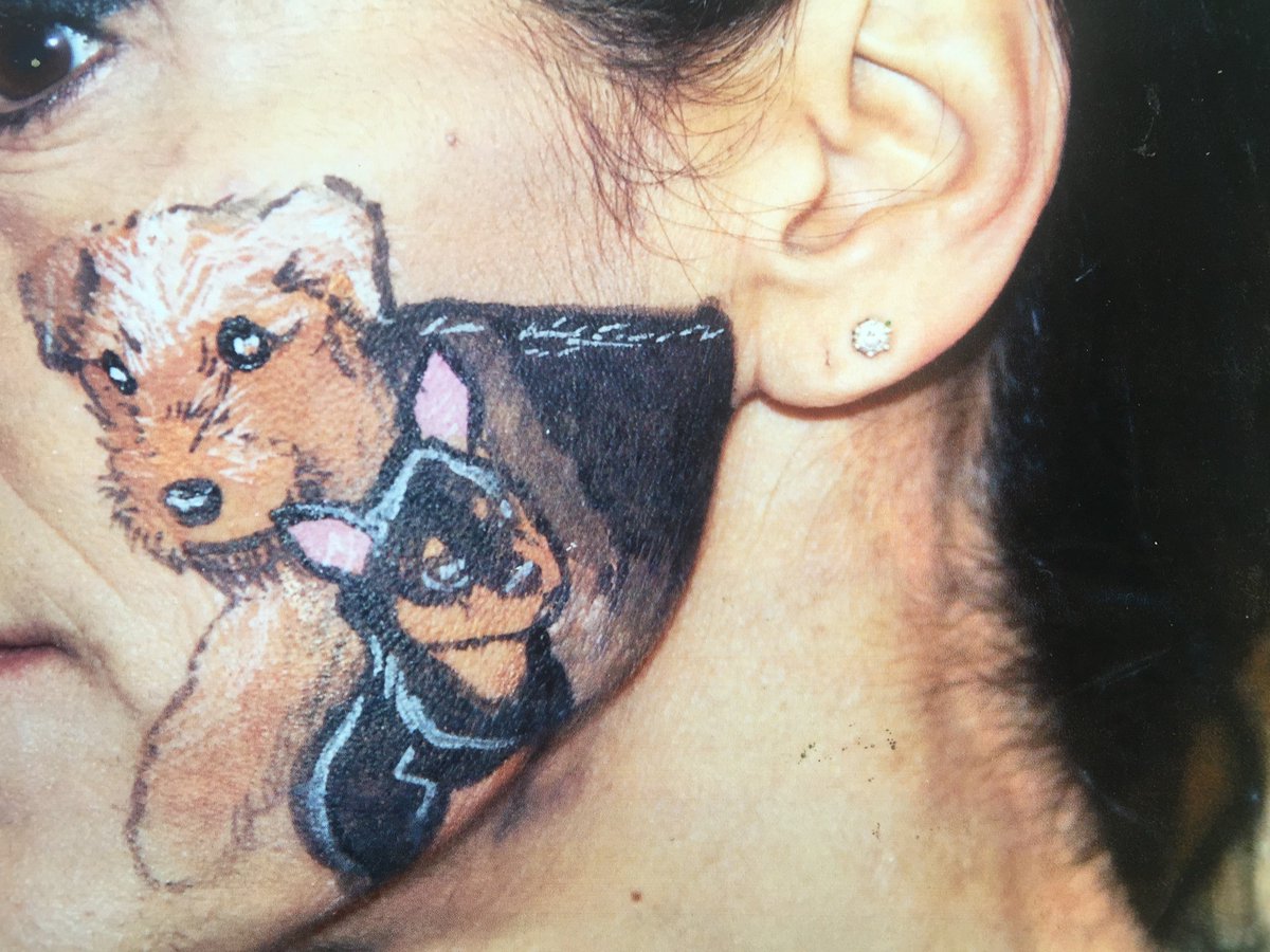 pics Dog Face Paint Cheek twitter