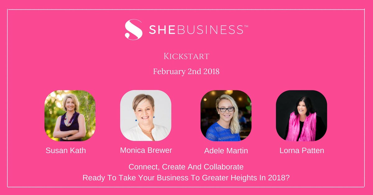 #Kickstart2018

Connect, Create And Collaborate
Ready To Take Your Business To Greater Heights In 2018?

What better way to plan your perfect year than with the support of your She Business community?

buff.ly/2DnWqsV