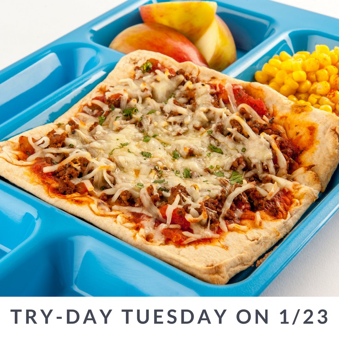 RitFitNutrition's tweet photo. FREE sample of Mexican Flatbread in @Ritenour_HS cafeteria tomorrow 1/23 on #TRYDAYTUESDAY #TasteTestTuesday #NCK12CulinaryInstitute https://t.co/JmTwafDODO