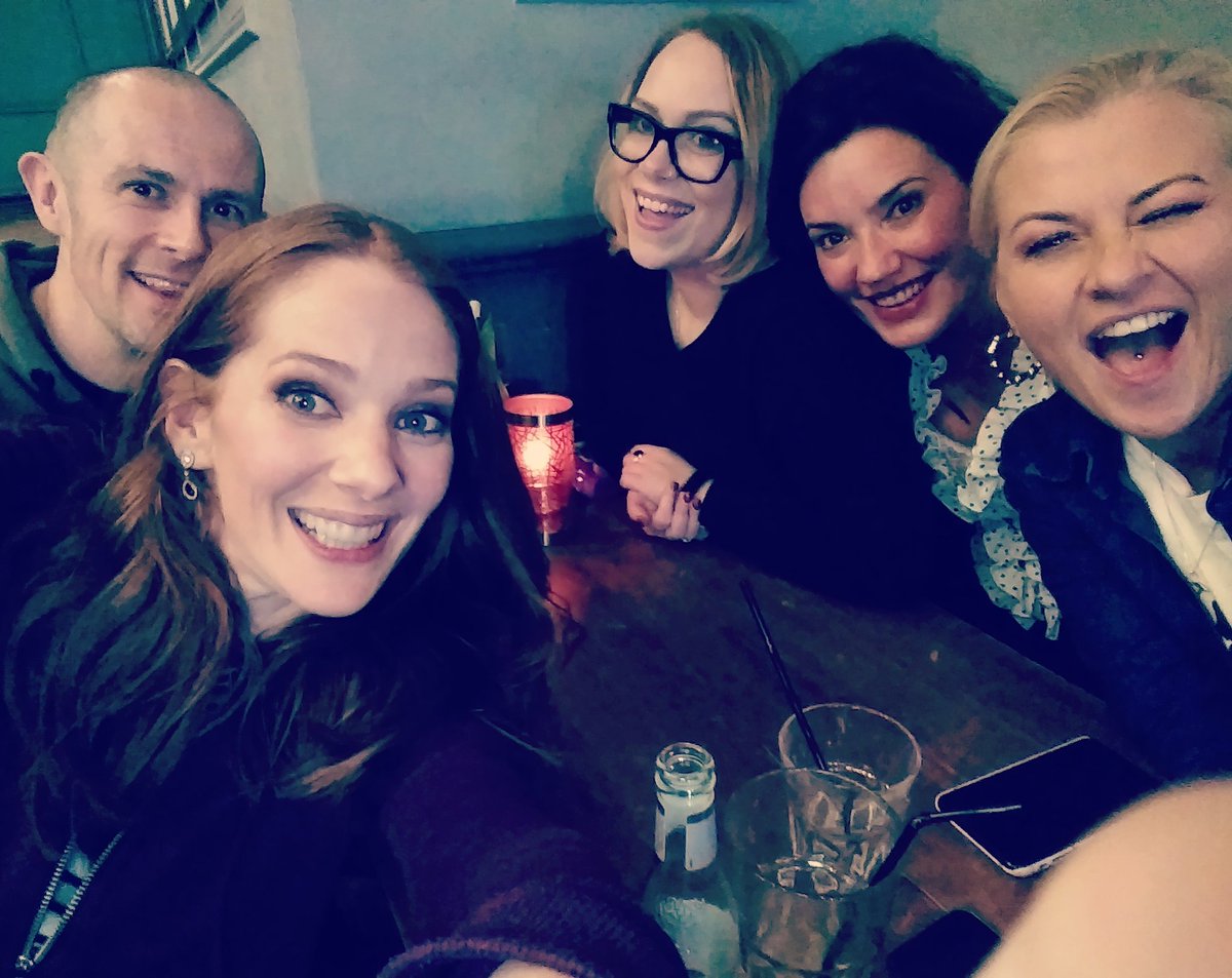 DSFunDiSpencer's tweet photo. Staff meeting down the pub!! @Wendy_Wason @NikkiLeeWork @carlysmallman @shepherdkevin @dianespencerfun #wrapparty #wrapdrinks #actorslife https://t.co/0p02p87ooS