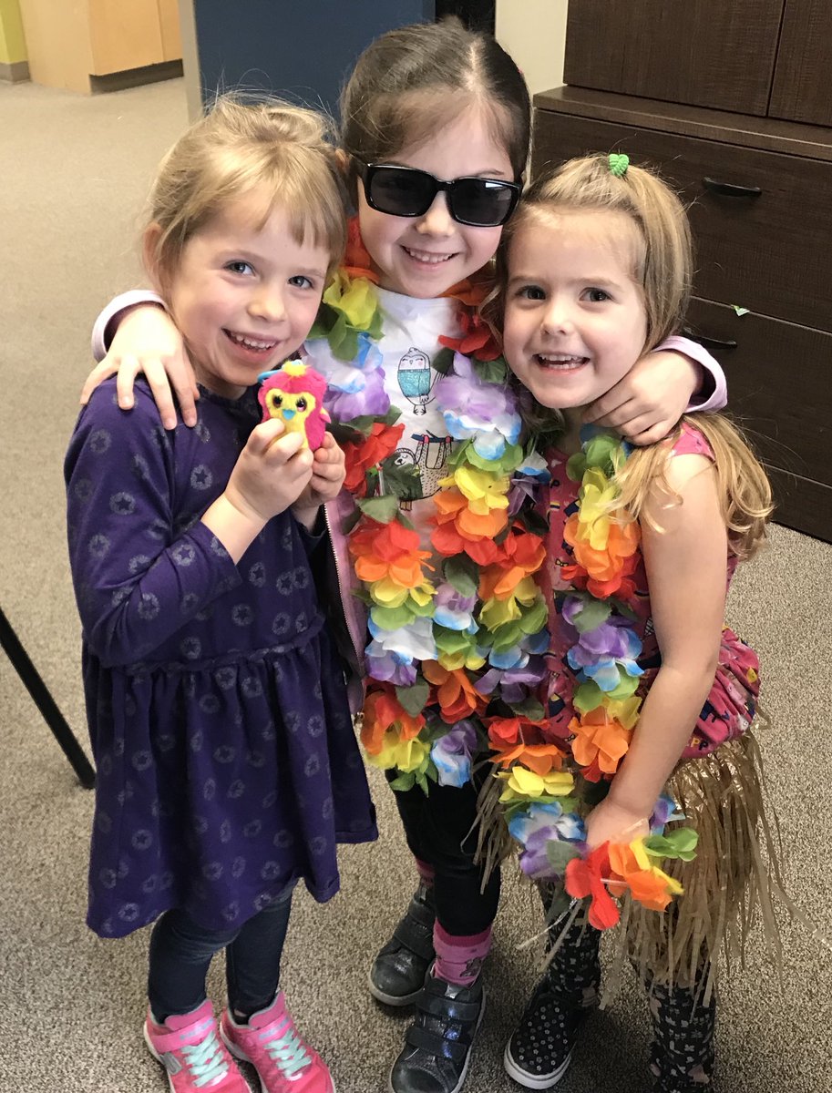 CorpusOCSB's tweet photo. It was all about Hawaii today in K3!  Mrs.McNab has so much to share and clearly had an influence on these three who were quick to say “Mahalo” to the teacher who opened the office door for them this morning.  #WeAreCorpusChristi #Aloha #Mahalo #Hawaii #InquiryAtItsBest #ocsb https://t.co/4cuX6D7L0k
