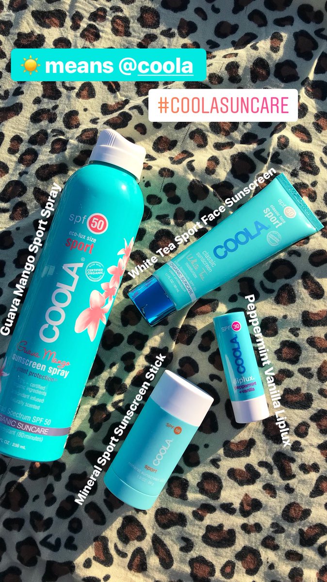 SarahPavan's tweet photo. Being back training in the ☀️ means that it’s time for my @COOLA reinforcements! Yes, all of these are put to good use during a training session. I’m SPF obsessed 😬😜 #coolasuncare #HappySunBlocking https://t.co/gLsnkjOZQP
