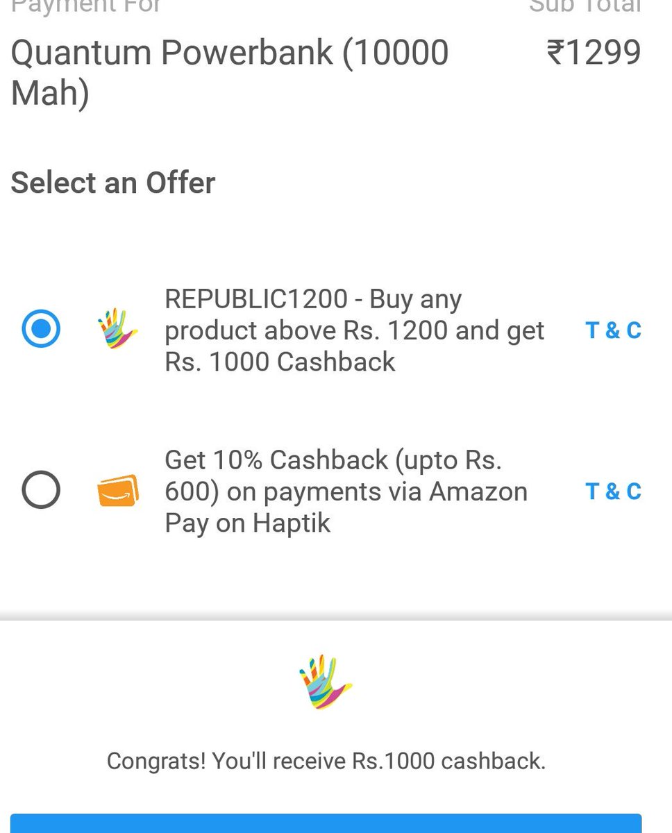 sweet6721's tweet photo. @haptik see both images one is. showing 1200Cb and 2nd is showing 1000cb ..clear it which is correct https://t.co/bcWNq1xSoV