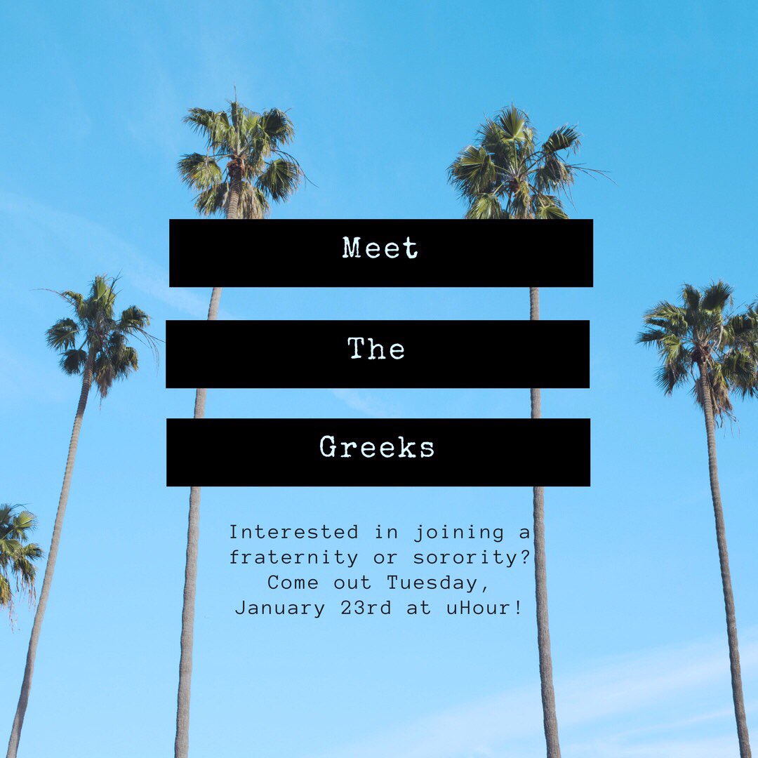 Come out and join us at meet the greeks tomorrow at uHour !!! 🎉💙