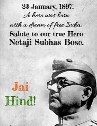 PuniaBajrang's tweet photo. शेर-ए-हिन्द और भारत की आज़ादी के नायक नेताजी सुभाष चंद्र बोस जी की जयंती पर उन्हें कोटि-कोटि नमन। https://t.co/QdeBru1Yz5