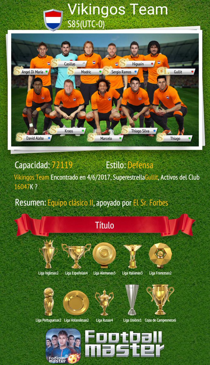Vikingosteam's tweet photo. Vikingos TeamTitulares https://t.co/BYn5LfDGR8