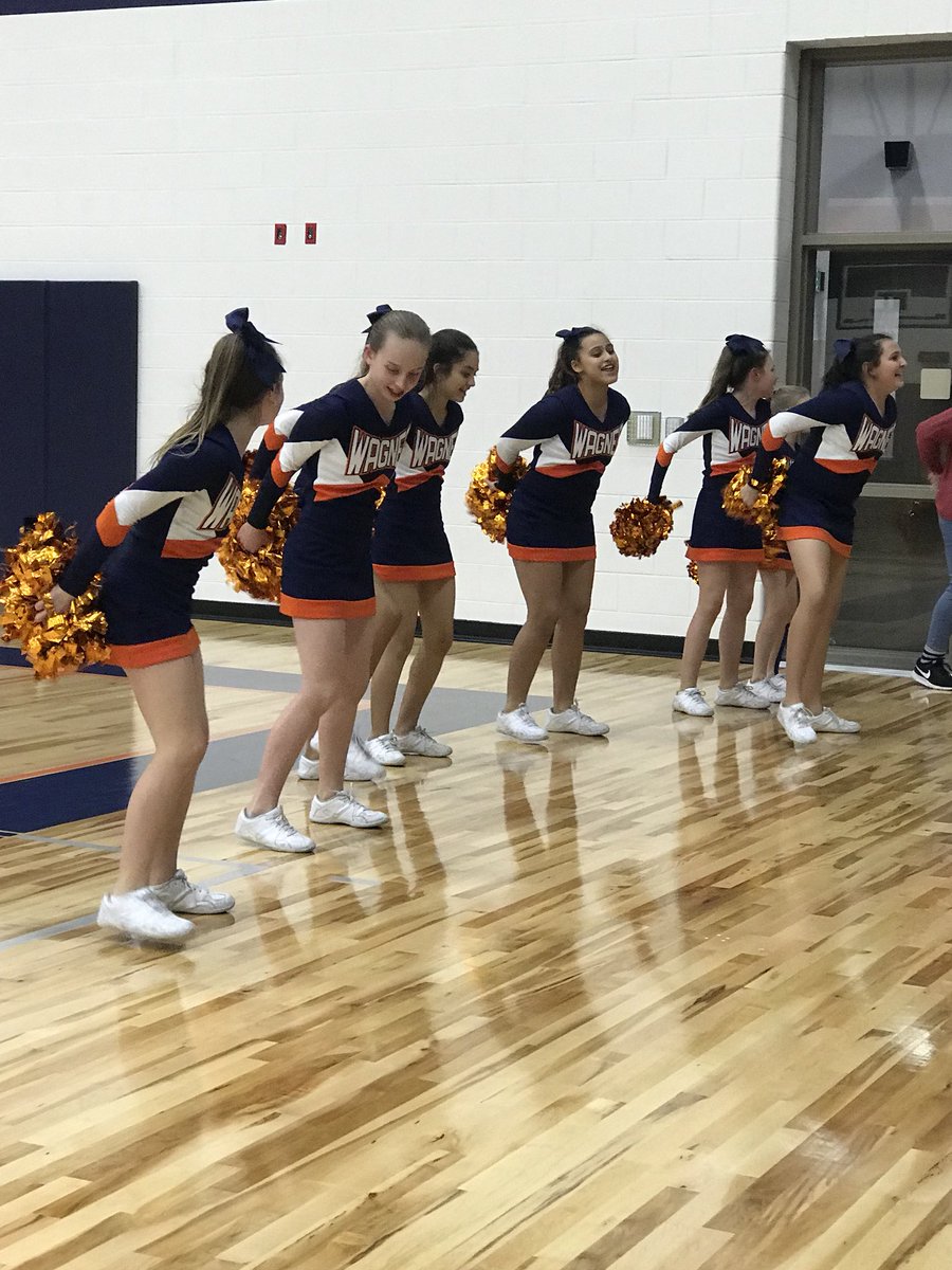 Wagner Wolves Cheer (@wagnermscheer) on Twitter photo Cheering in front of the student section during halftime is kinda our favorite! <a href="/WagnerMS_GISD/">George Wagner MS</a> #saywhat Cheering in front of the student section during halftime is kinda our favorite! <a href="/WagnerMS_GISD/">George Wagner MS</a> #saywhat