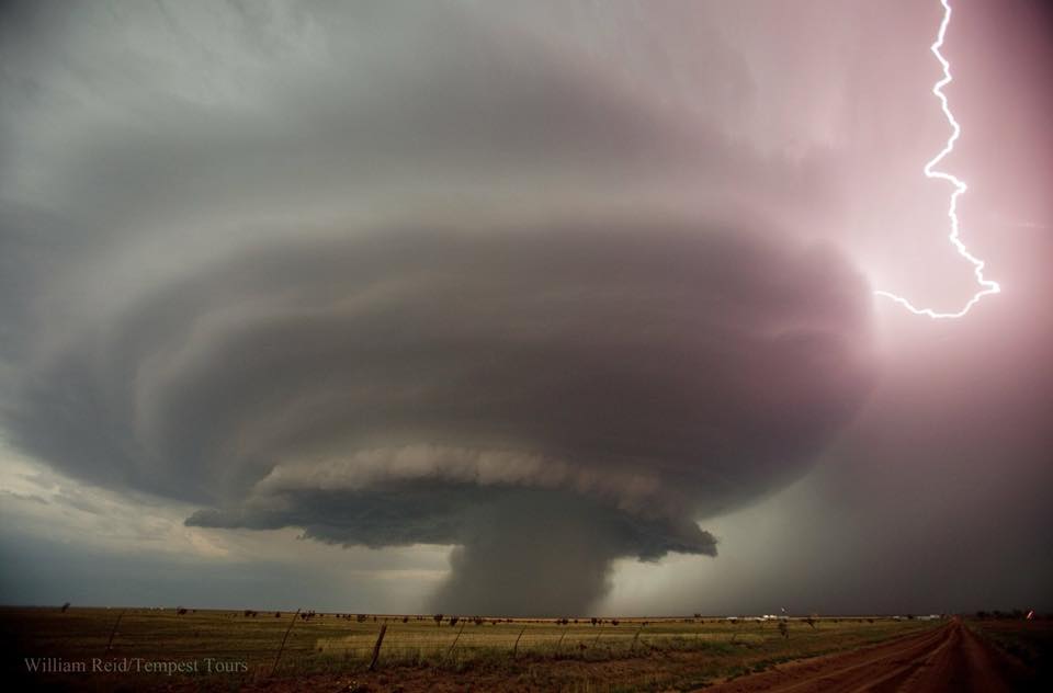 The Adrian Mothership ~  incredible storm in the Texas Panhandle ~ Photo by William Reid