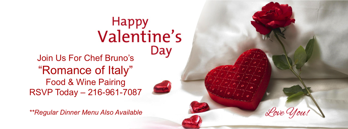 BrunosRistorant's tweet photo. Check out our Special Valentine's Day menu at https://t.co/zqM6K37Kjo Bellissimo! https://t.co/RbiubiEQwz