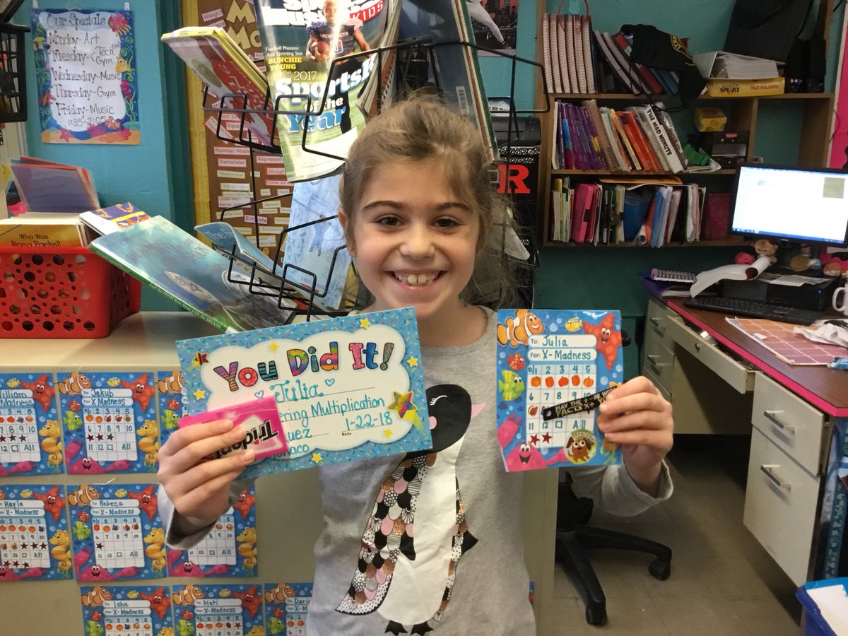 LynnCrest3's tweet photo. I am a multiplication master! So proud of you Julia! #3VM @LynnCrestTigers @LC22Connelly https://t.co/V5G3lv6NIC