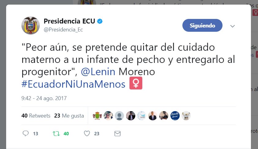 svillarreal72's tweet photo. @paulinaaraujog Ojala algún día también .@lenin dialogue con los padres que buscamos #Corresponsabilidad Parental y quitar ese estigma de malos, misóginos y potenciales femicidas. 
Queremos ser parte integral de la vida de nuestros hijos, en su única niñez...
#SomosPadres #PapátambienCuenta https://t.co/uTvVIzalrE