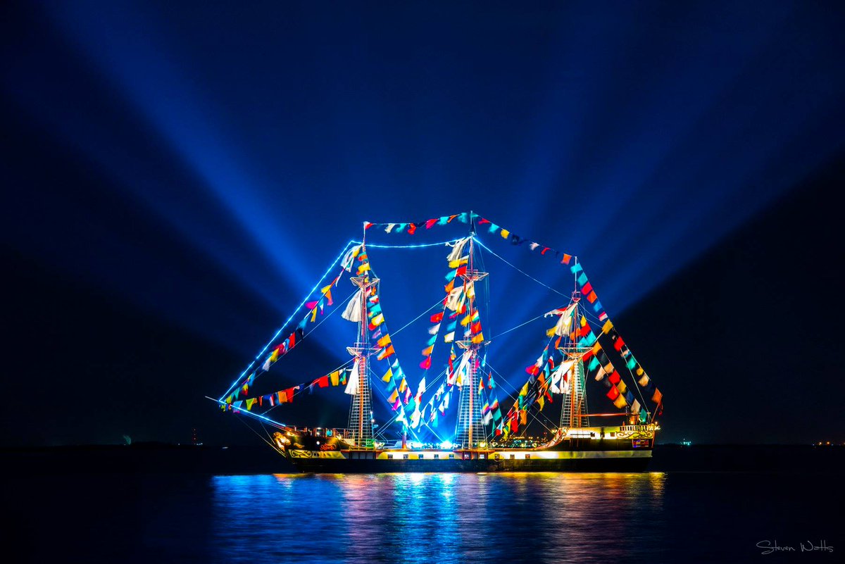 Jose Gaspar primed and ready for action on Hillsborough Bay. Credit: Steven Watts <a href="/GasparillaTampa/">Gasparilla Tampa</a> <a href="/CityofTampa/">City of Tampa</a>