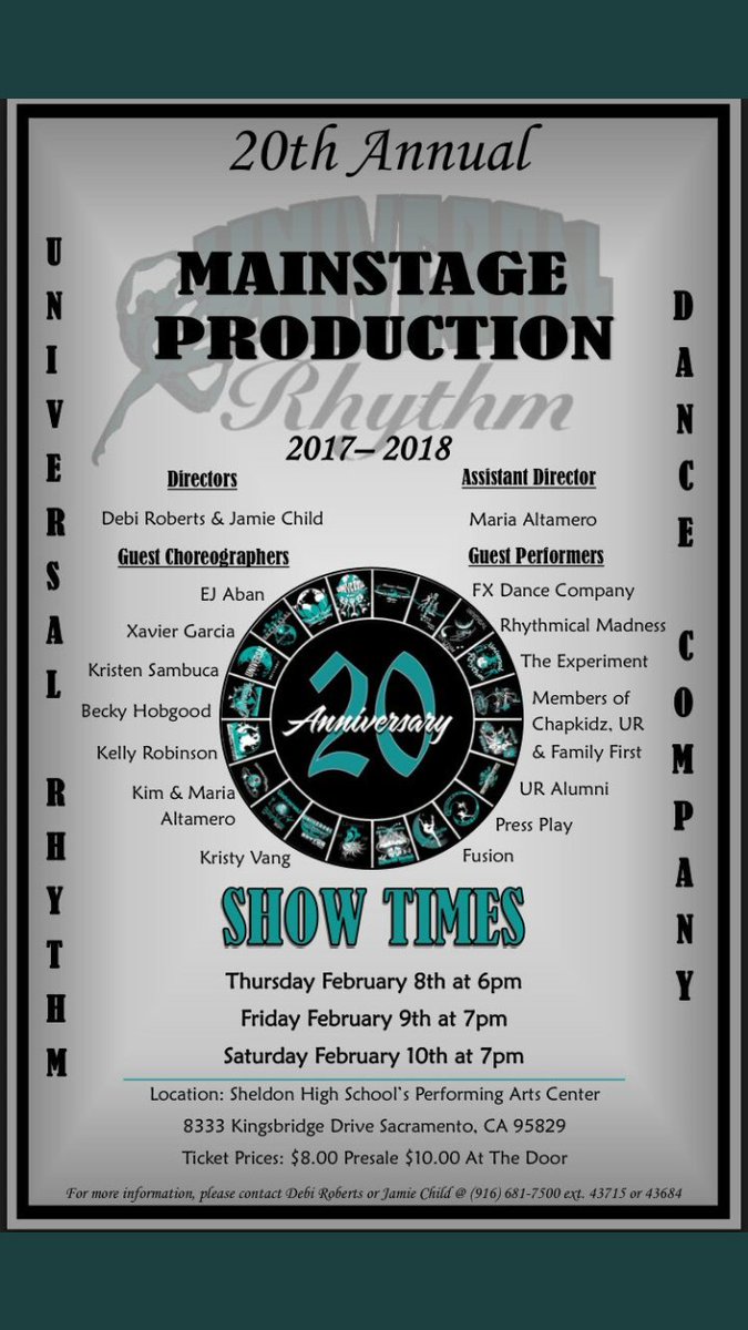 _urdc's tweet photo. I know you wana come see us perform at our 20th anniversary mainstage production, is many great dances will be featured and you don't wana miss out, tickets start selling on January 29th 🤘🏻💃🏻💃🏻💃🏻✨✨✨✨ https://t.co/nDbavzi4FY