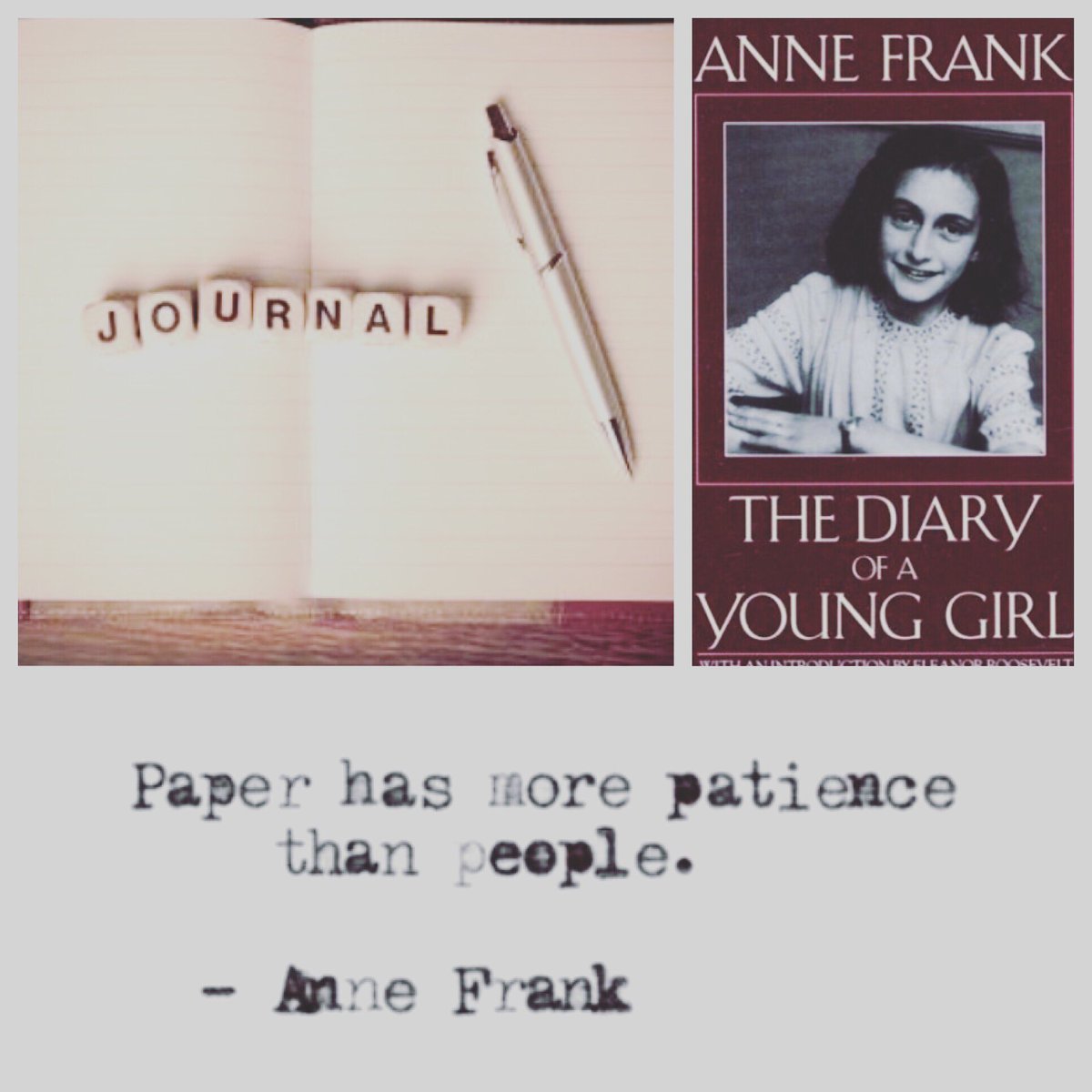 Students are keeping their own journals while reading the play based on The Diary of Anne Frank—a great way for them to experience the benefits of journaling. #ipromiseiwontreadthem #8thela #thediaryofannefrank