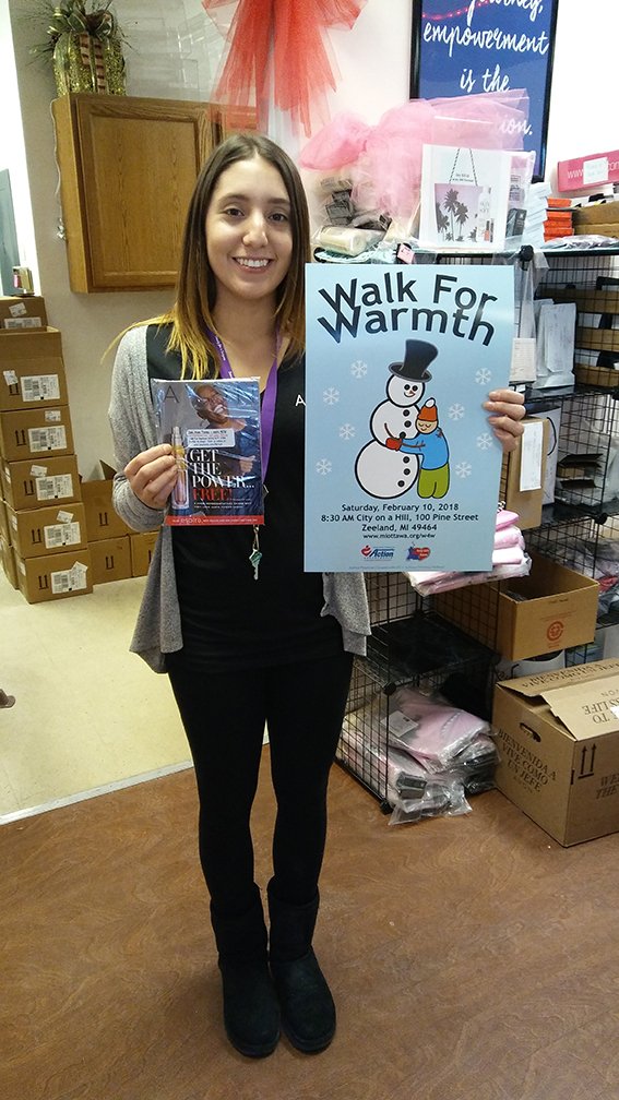 Thank you Rachael from the Avon Shop in <a href="/HudsonvilleMI/">City of Hudsonville</a>! <a href="/HudsonvilleCC/">Hudsonville Chamber</a>, <a href="/MICommAction/">Michigan Community Action</a>! We'll see you Sat 2/10 @ City On A Hill, <a href="/feelthezeel/">Feel the Zeel</a>