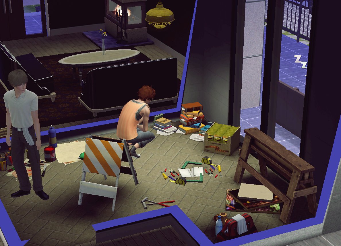 DrBox_Sims's tweet image. 곧 세상에 찾아올 아가를 위해 작업실을 아이의 방으로 공사중인 타케루 아빠와 타이치 삼촌 💕