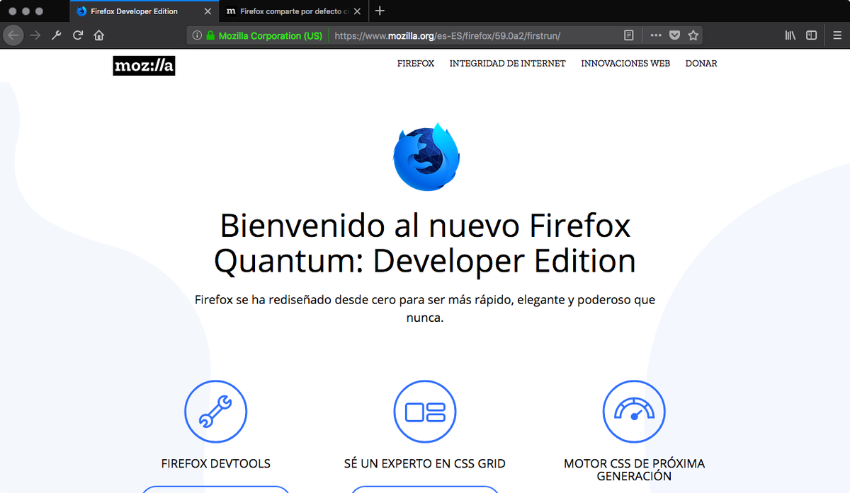 clubprogitp's tweet photo. Probando #Firefox #Quantum Developer Edition… Explotando al máximo el #CSS3 https://t.co/01XEak3FDo