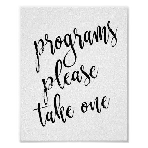 BluebirdInvites's tweet photo. Wedding Programs Sign
#ProgramsSign #DessertBar #CalligraphySigns #WeddingSigns #WeddingDecor https://t.co/egfJYjRawJ https://t.co/kZvdns0crO