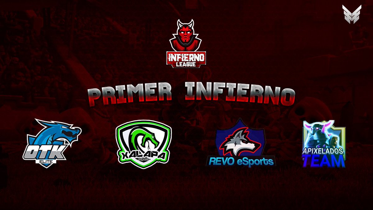 🌋 Desde el infierno de Dante les presentamos quienes disputarán esta lucha por los dos primeros lugares 🌋
<a href="/OTK_Elite/">OTK Elite</a> <a href="/Xalapa_eSports/">Xalapa eSports</a> <a href="/GmgRevo/">@Revo eSports</a> <a href="/ApixeladosTeam/">ApixeladosTeam</a> 

¡Éxitos en llegar al séptimo infierno!
 👹👿