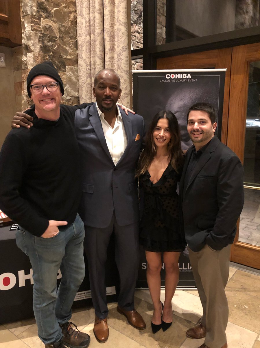 Hangin’ with some great people <a href="/MatthewLillard/">matthew lillard. NO LONGER ACTIVE</a> <a href="/sarahshahi/">Sarah Shahi</a> <a href="/sundancefest/">Sundance Film Festival</a> #sundance <a href="/cohiba/">Cohiba Cigars</a> #Cohiba #halfwaythere