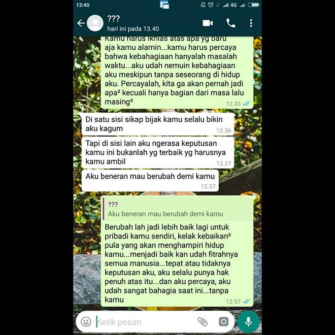 Percakapan antara keduanya