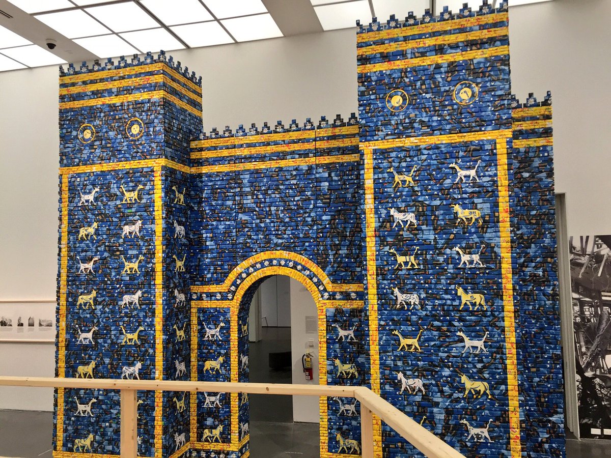 Ishtar Gate was taken away by German archeologists and is now on show at a  museum in Berlin, like many of Iraq's ancient artifacts. At Babylon, where  the original once stood, a, image size:1200x900