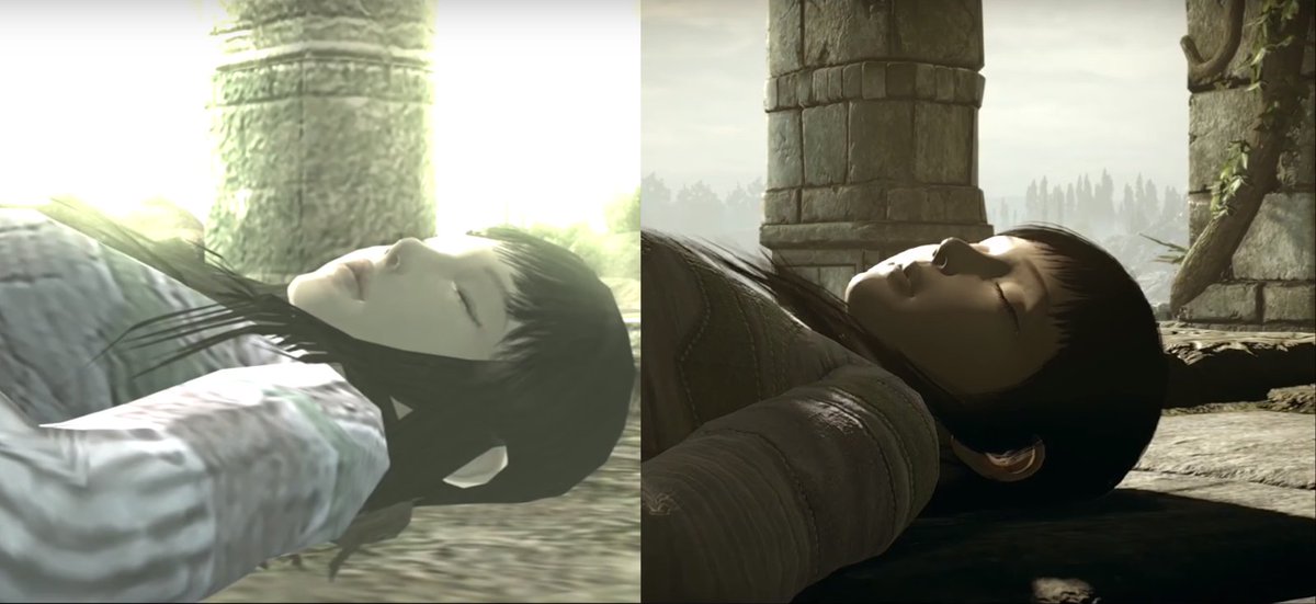RSA @ ?♂ on Twitter: "Shadow of the Colossus comparison between the PS...