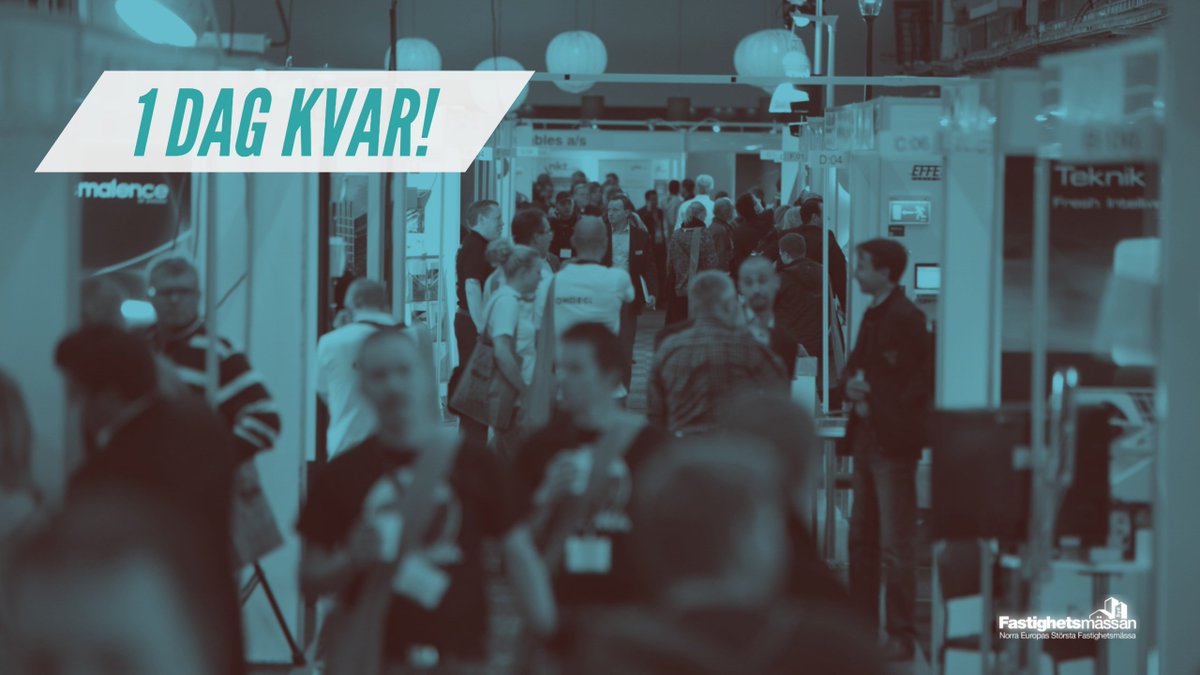 En dag kvar tills <a href="/Fastighetmassan/">Fastighetsmässan</a> i Malmö drar igång! imorgon är ni välkomna till Malmömässan från kl 9.00. registration.n200.com/survey/0kljs9x…