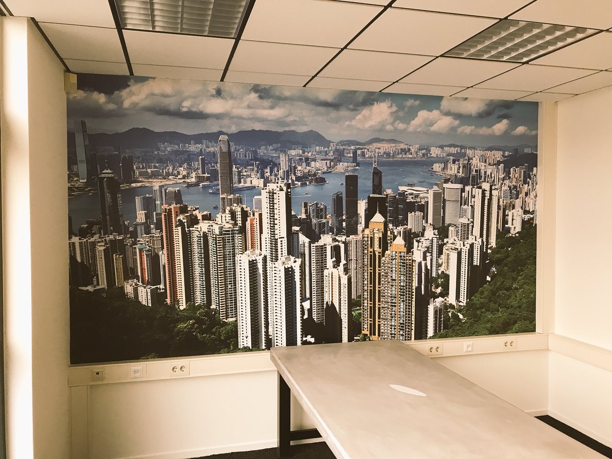 diederikvdworp's tweet photo. Hong Kong in Drachten! Eigen foto van H&F Schilderwerken. Mooie print op #Vescom #fotobehang #naadloos #reinigbaar #stootvast #lichtecht. Ook een eigen #fotowand ontwerpen?
Bel me voor de mogelijkheden en prijzen. #mooimetvescom https://t.co/G6vNYs3yqu