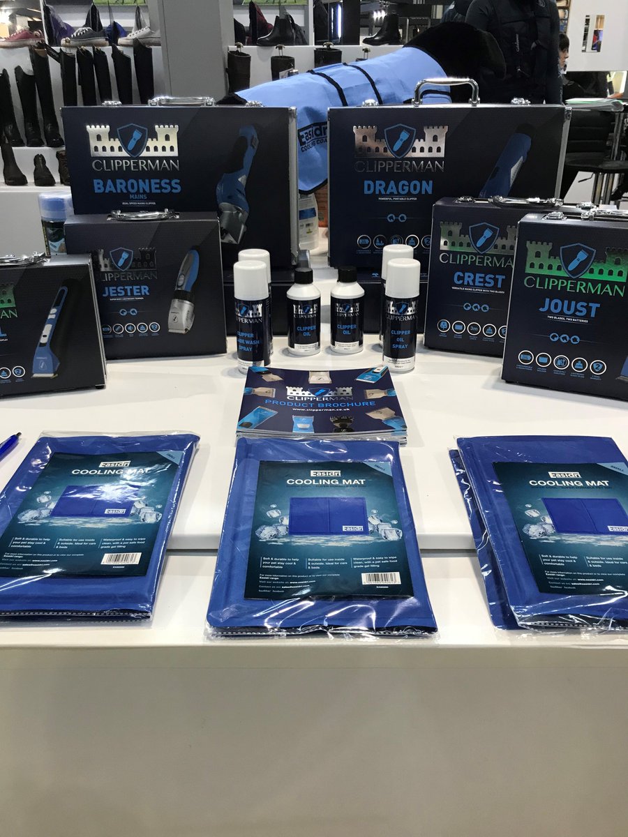 Last day of another great show at BETA International but still plenty of time to drop by the Trilanco Ltd stand J7-1 and see all the Clipperman products and many more #BetaInt18 #tradeshow #NEC #equestrian