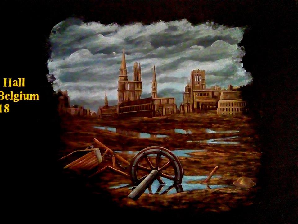 So proud of dad <a href="/GlamscapeArt/">Jeff Phillips</a> and his #WW1 artwork, exhibition at <a href="/SwanseaGrand/">Swansea Grand Theatre</a> on Tues 6th - Sat 17th Feb PLUS available for hire all year! #galleries #artgallery