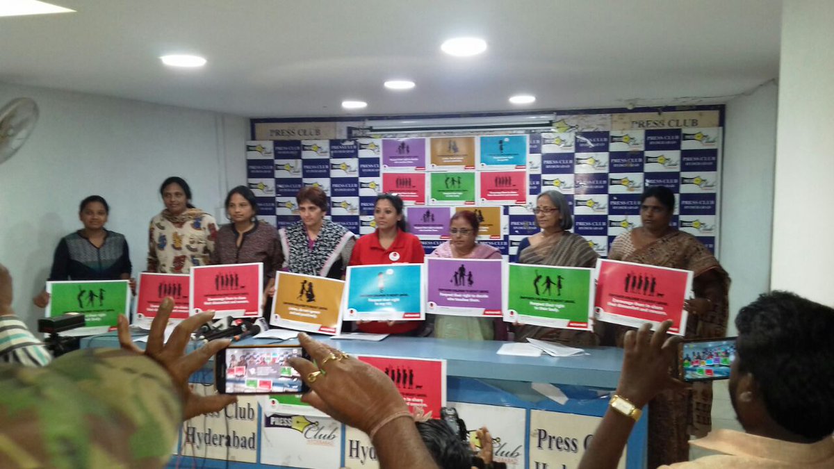 vijaysbandari's tweet photo. @ActionCampaign 

Press meet to announce the National girl child  day/OBR celebration programmes in Hyderabad https://t.co/oZeVQbnqyX