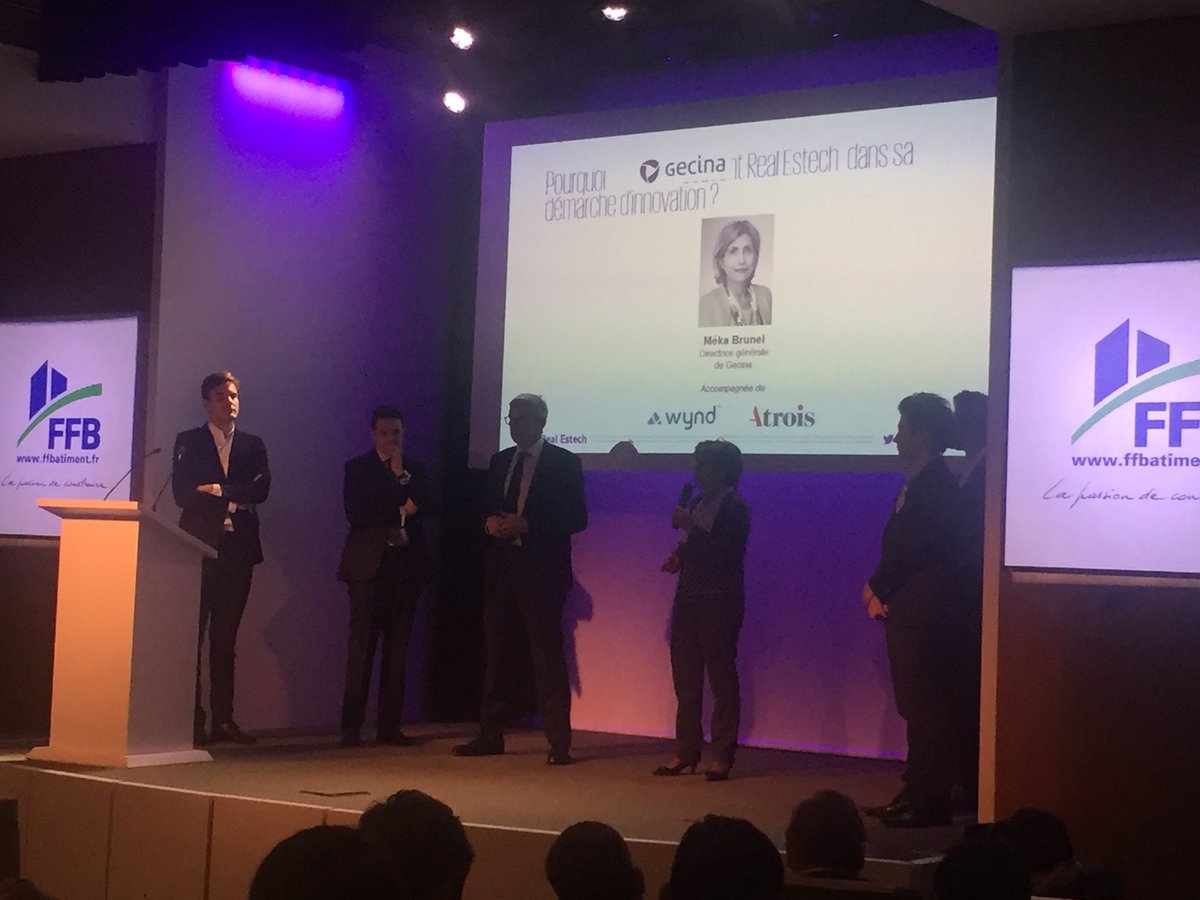 Gecina's tweet photo. L'innovation au cœur de l'immobilier : la vision de @_BMichel_ et @MekaBrunel sur la #RealEstech #innovation #sommetRealEstech #startup #Proptech https://t.co/PEfDOa7lsX