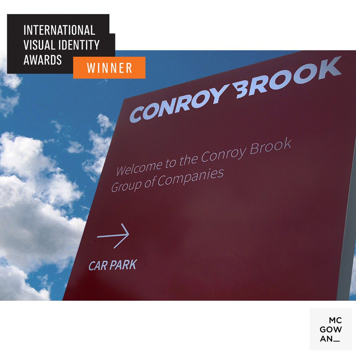 I'm delighted to share the news that I've picked up a Silver in the latest International Visual Identity Awards for my work on <a href="/conroybrook/">Conroy Brook</a> Identity system. Thanks due to <a href="/rc1972/">Richard Conroy</a> Jon Bailey and <a href="/jason_lb/">Jason</a> for great collaboration. See it here at bymcgowan.com