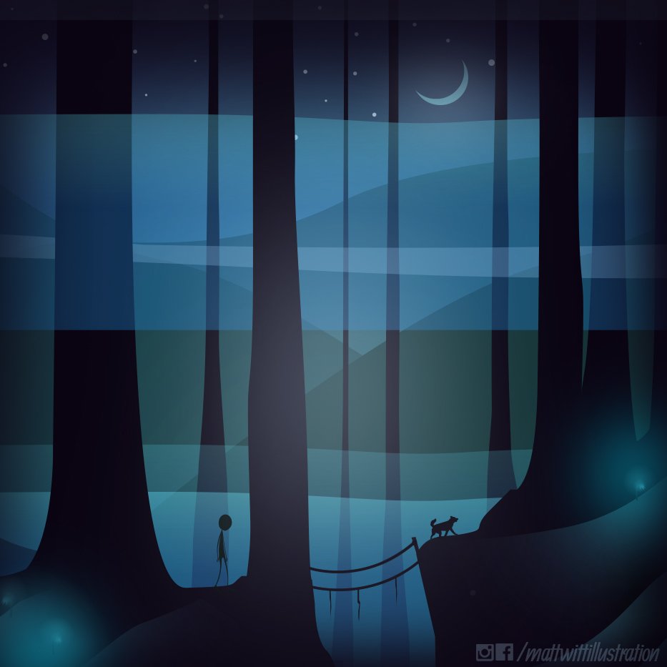 wakeupscreamin's tweet photo. Courage leads the way... #illustration #forest #dreams #myths #psychology https://t.co/N9tqgJgEV7