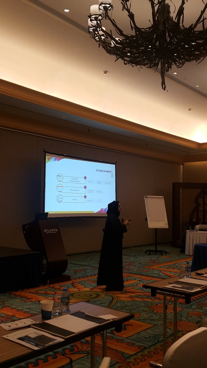 LRQAMEA's tweet photo. @DubaiStatistics in #LR Summit talking about the steps they went through to implement innovation management in their operations: #SelfAssessments #culture_of_innovation #knowledge #leadership_support and most importantly is embracing young energies. https://t.co/ZLQLGNSG2f