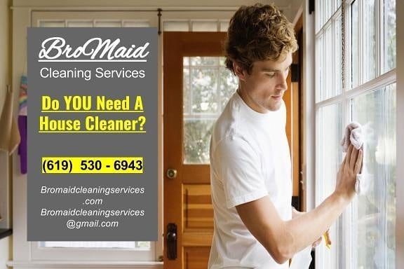 SAN DIEGO, CA!!! Want to know 5 reasons why you need a cleaning company in your home? Visit our website to see why you need a house cleaner! bromaidcleaningservices.com Also to see exactly what we do and who we are. Can not wait to hear from you!