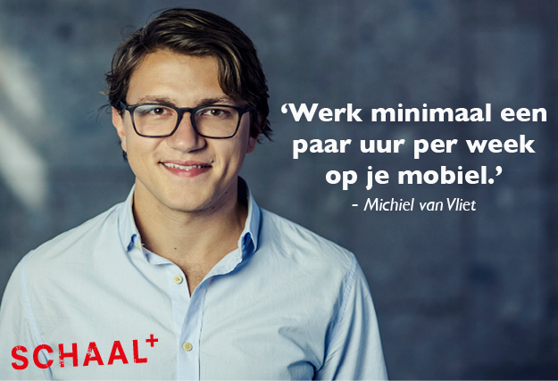 Belangrijk verkeer komt vaak vanaf mobiel. Dus door zelf op een mobiel te werken, ervaar je de problemen die een bezoeker ook kan hebben! #talententip🎓  #schaalplus #mobile #marketing