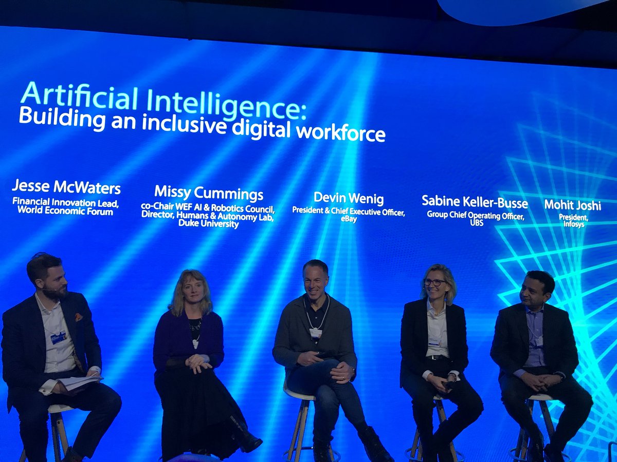 InfosysEvents (@infosysevents) on Twitter photo Kicking off #WEF18 with a panel on #AI: Building an Inclusive Digital Workforce with @joshimohit_ygl <a href="/devinwenig/">Devin Wenig</a> @missy_cummings <a href="/rjmcwaters/">R. Jesse McWaters</a> <a href="/UBS/">UBS</a> #OneWithDigital #futureworkforce Kicking off #WEF18 with a panel on #AI: Building an Inclusive Digital Workforce with @joshimohit_ygl <a href="/devinwenig/">Devin Wenig</a> @missy_cummings <a href="/rjmcwaters/">R. Jesse McWaters</a> <a href="/UBS/">UBS</a> #OneWithDigital #futureworkforce