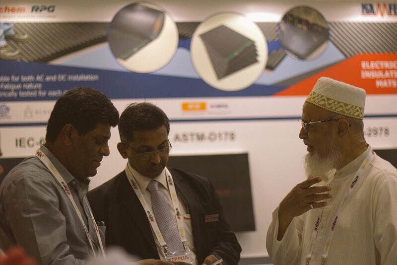RaychemRPG_EBU's tweet photo. So then, our last day @IntersecExpo begins with an exciting discussion on the importance of safety Mats which provide a secondary line of protection to the linemen in addition to electrical gloves and boots!
Visit us at Hall-8, Booth-A22
#IntersecRRL
#Intersec2018 https://t.co/eanx0vqItm