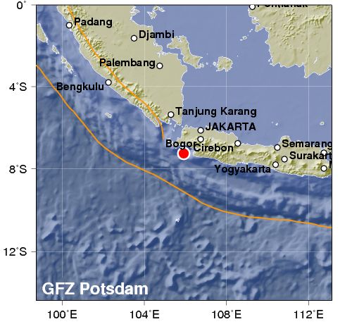 LintasKebumen's tweet photo. #Gempa dirasakan Mag: 6.4 SR, Pukul 13:34 WIB berpusat di 81 km Barat Daya LEBAK-BANTEN dengan Kedalaman 10 Km ::BMKG:: https://t.co/MBhrzpBjDz