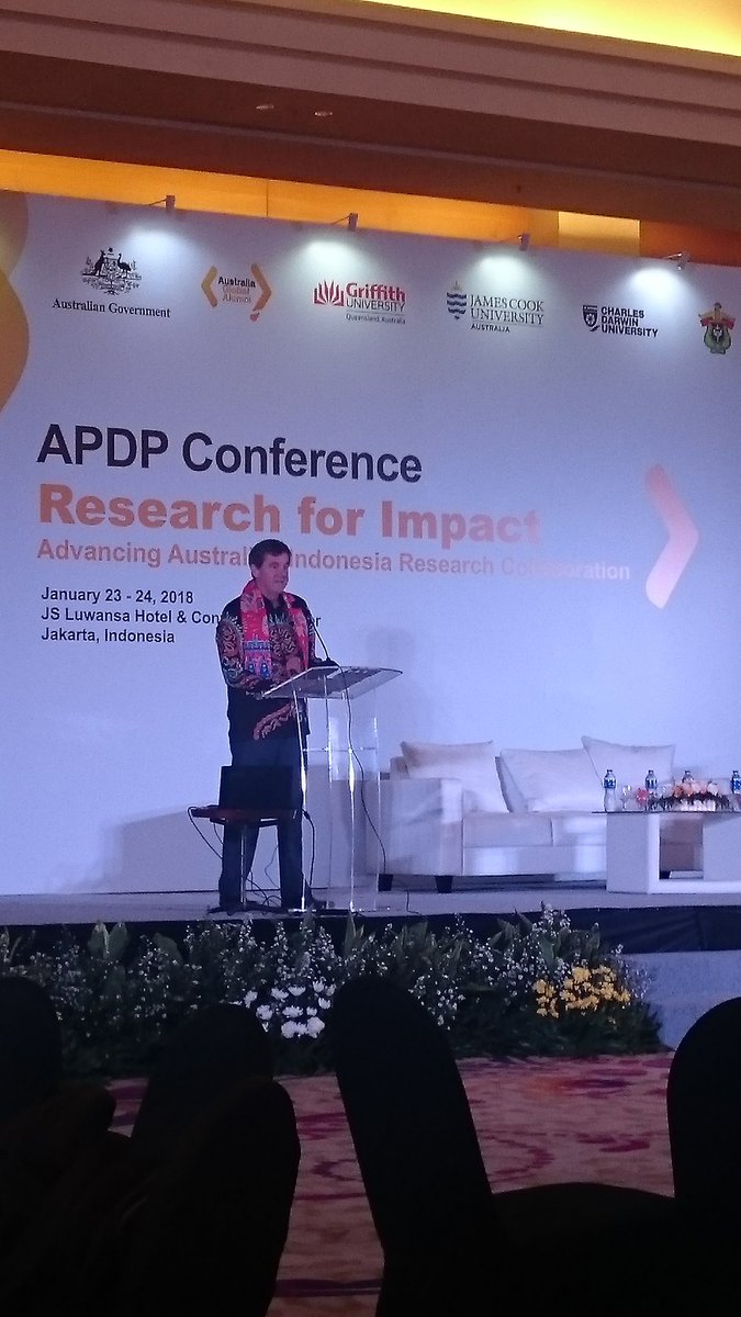 warkasyachbrani's tweet photo. @APDPConference: Research for Impact, Advancing Australia - Indonesia Research Collaboration. January 23-24, 2018 @ JS Luwansa Hotel &amp; Convention #APDPConference https://t.co/SOsZBP7KAz