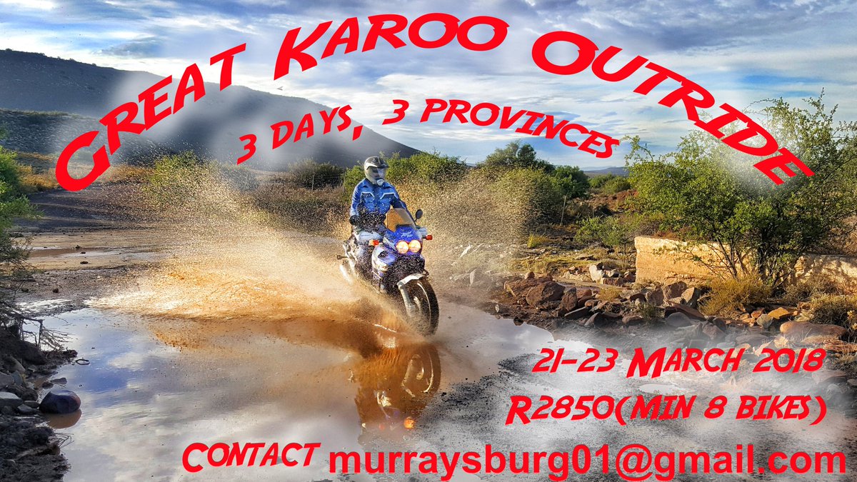 karoorunning's tweet photo. The Great Karoo Outride, 3 days, 3 provinces. 21-23 March. https://t.co/NJ4aE88wmp https://t.co/7HSwqTJnea