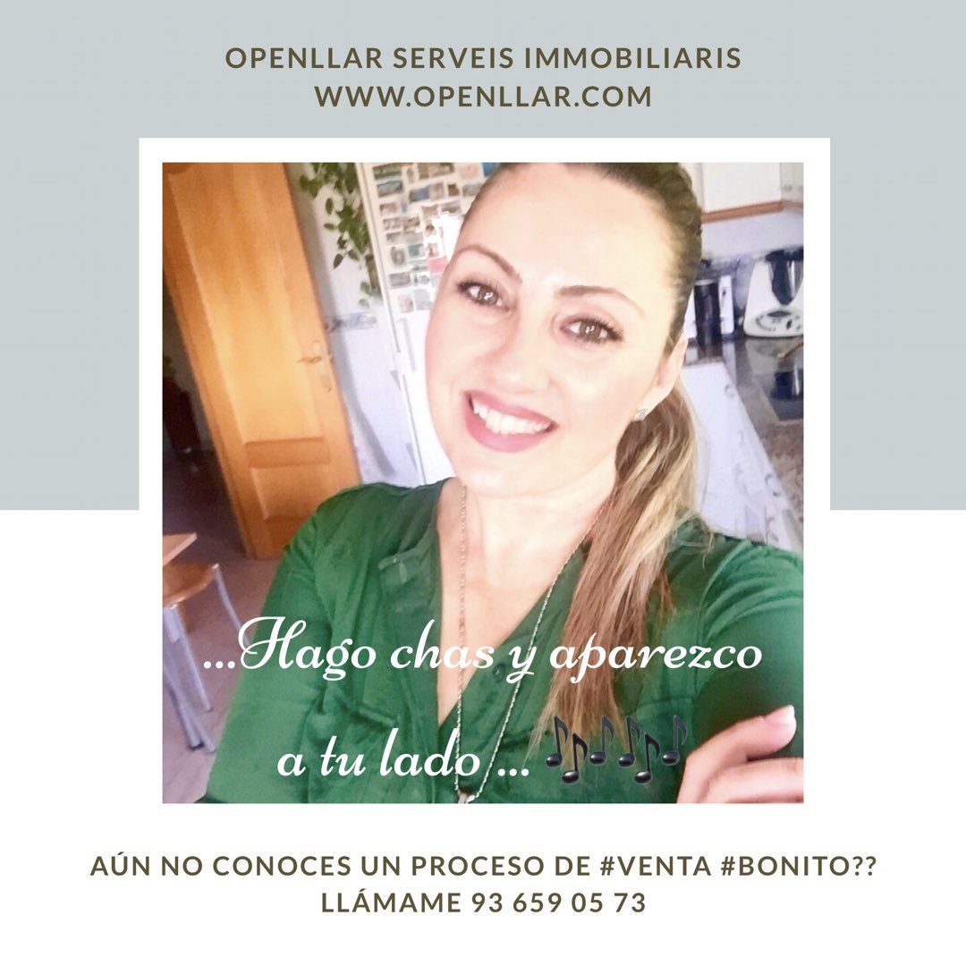 OpenllarCarmen's tweet image. Buenos días y feliz #Martes!! “Hago chas y aparezco a tu lado 🎶” Muchas veces me comentan lo que les cuesta contactar con su Agente de confianza una vez han firmado  documentos, y no lo entiendo. Somos asesores, agentes de la propiedad inmobiliaria y en #OpenLLAR lo sabemos bien