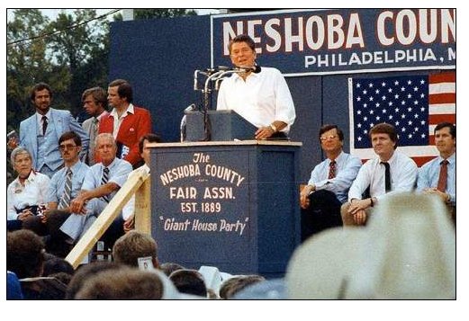 1. Ronald Reagan gave a speech in the same county 3 Mississippi civil rights workers were killed. Date of speech: August 3, 1980Date that the FBI found their body: August 4, 1964If this were a dog whistle, human beings heard it loud and clear.