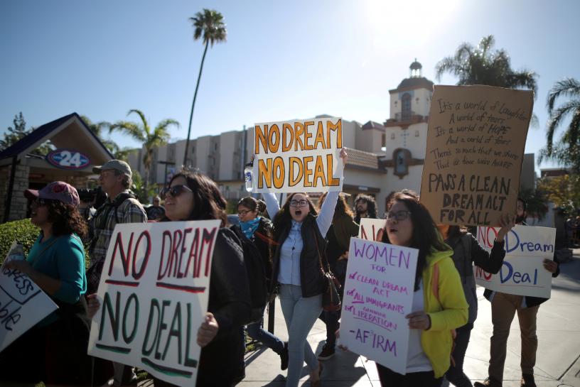 Reuters's tweet photo. 'Dreamers' disappointed that Congress deferred DACA deal https://t.co/MkEijV2PBU https://t.co/ZTqCY3gocD