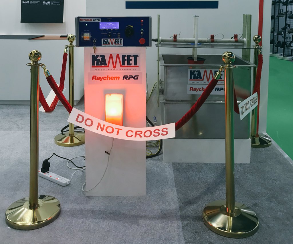 RaychemRPG_EBU's tweet photo. How do you ensure that the dielectric properties of your #PPE are intact?
Visit us @IntersecExpo Hall-8, Booth-A22 to know about the re-testing machine.
#Intersec2018
#IntersecRRL https://t.co/xYjcqwaJhv